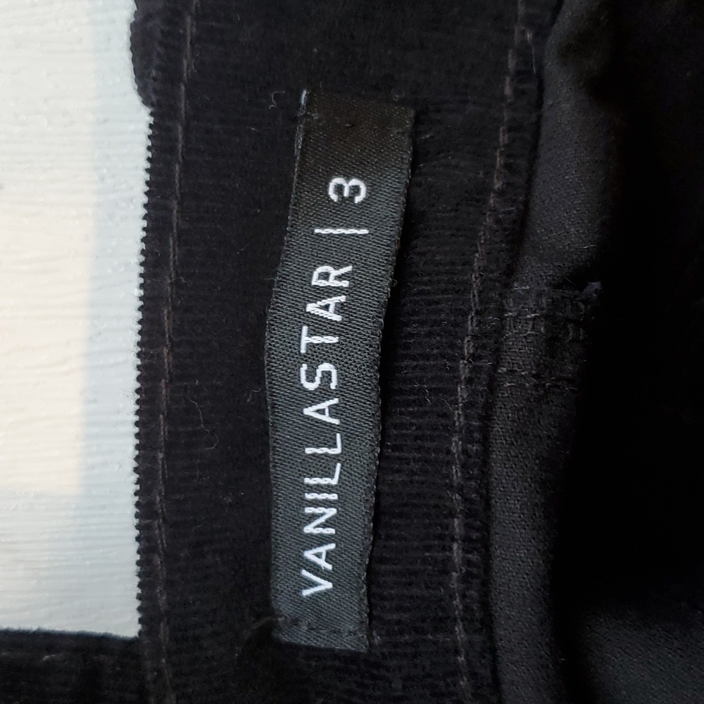 Vanilla Star Black Corduroy Overall Skirt 3 - Picture 4 of 7
